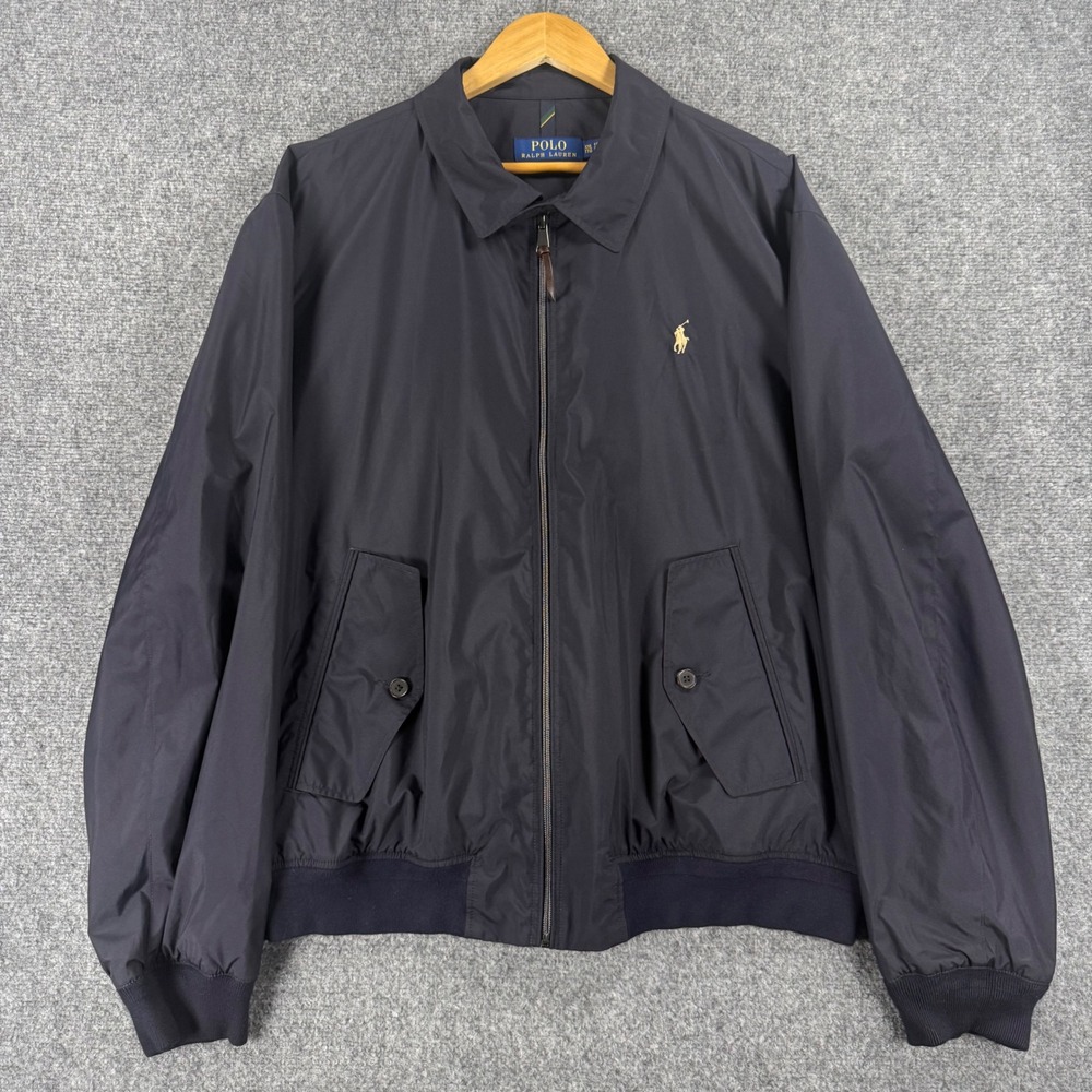 Polo Ralph Lauren Performance Windbreaker Jacket Men XXL Navy Blue